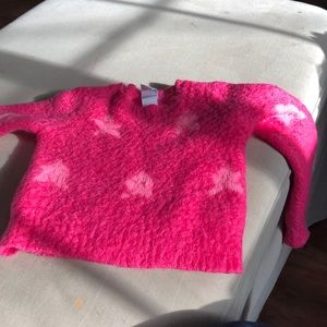 Fuzzy star sweater